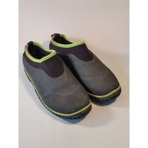 Men's Garden Water Shoes Slip-on Gray Neon Green Size 37 US Size 6.5